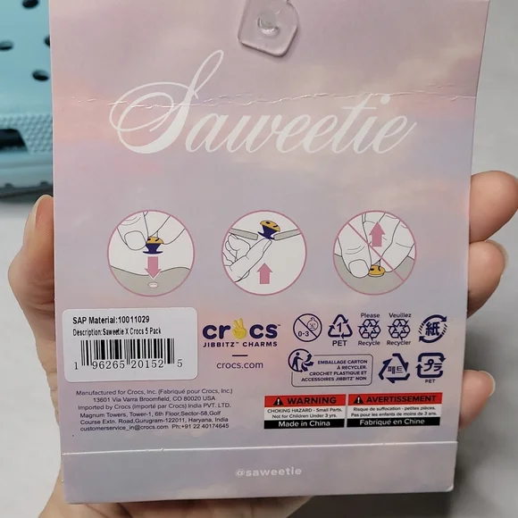 NWT crocs limited release saweetie classic crocs with charms - Picture 3 of 9